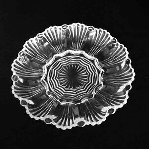 Vintage 1950's Mid-Century Glass Anchor Hocking Egg Serving Platter